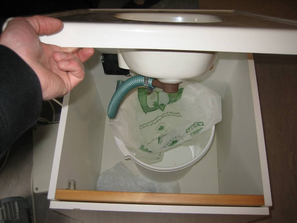 Urine separating toilet