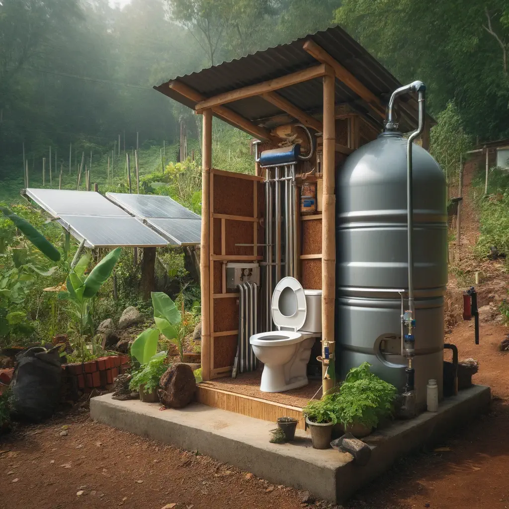 Biogas toilet